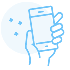 icon illustration of a smartphone