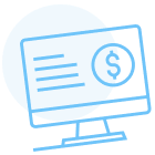 icon illustration of a computer monitor