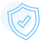 icon illustration of a shield